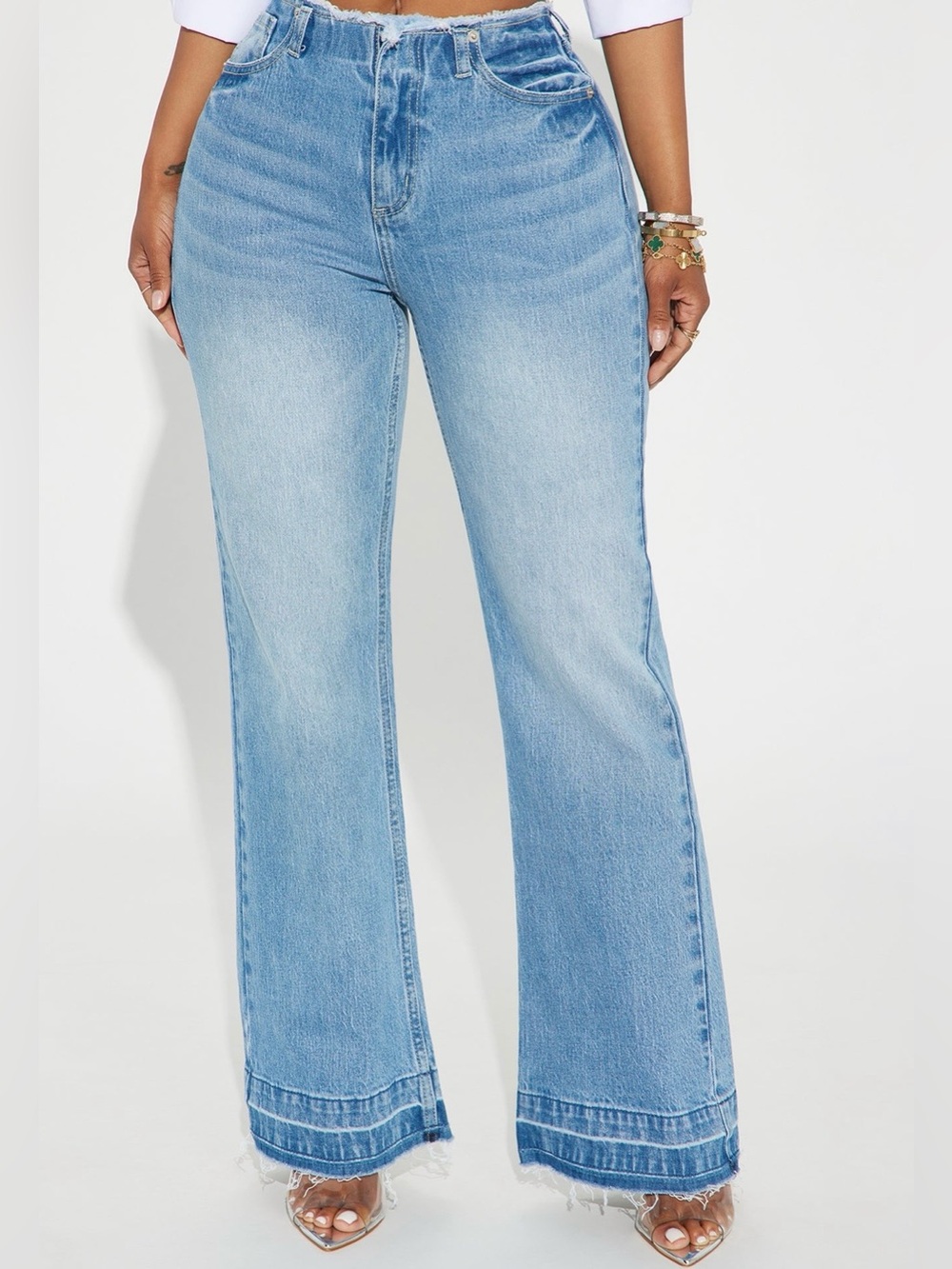 Light Wash Women’s High-Rise Flared Jeans